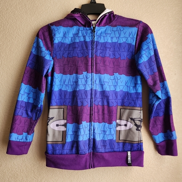 Fortnite Supply Llama Hoodie Zip Front Fleece Sweatshirt Jacket Size L - Picture 2 of 16